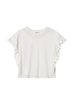 T-Shirt Odyle In Cotone Bianco MARANT ÉTOILE | TS0298FAD1N08E23EC